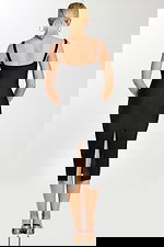 back view of fitted dress fitted