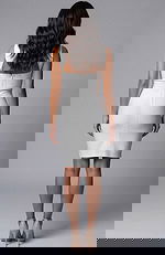 Structured Fitted Midi Dress Back View