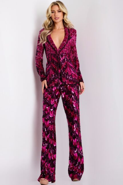 Model wearing Jovani dress 46645.