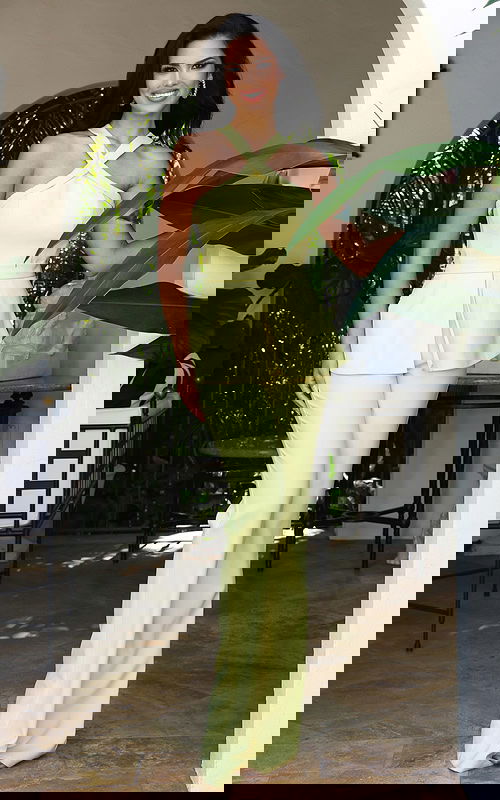 halter necck criss cross wide leg jumpsuit 46671