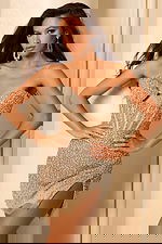 sweetheart neckline beaded dress 46688