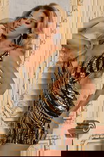 black and gold v neck short dress 46872