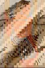 backless fitted short dress 46872