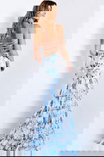 backless floral dress 46873