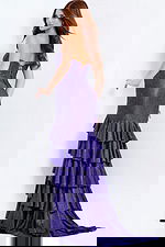 back of purple sequin dress 46909