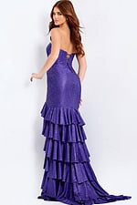 back of purple sequin dress 46909