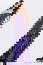 Rhinestone embellished dress with slit 46909