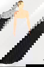 back view of strapless dress 47000