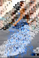 blue print dress 47029