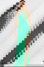 beaded green dress 47143