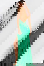 backless green dress 47143