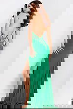 backless green dress 47143