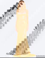 gold off the shoulder mermaid dress 47062