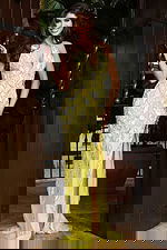 Halter Plunging Embellished High Slit Gown