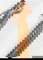 bronze strapless dress 47168