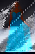 blue corset bodice embellished gown 47290