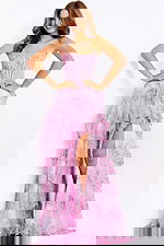 lilac beaded layered corset bodice dress 47294