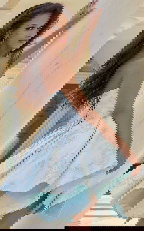 strapless lace back up dress 47304