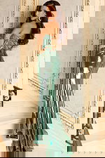 lace back up metallic dress 47325