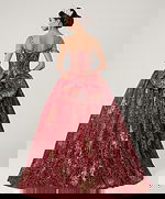 red and gold dress with the bow detail 47377