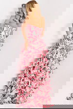 strapless layered dress 47404