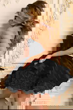 black puffy dress 47419