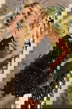 black beaded dress 47420