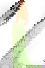 High Low Dress With Lace Bodice