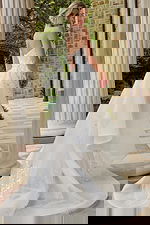 white fitted embellished dress 47437