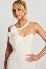 スーツ・フォーマル・ドレス Acka one shoulder point one-piece ivory Acka one shoulder point one-piece ivory - メルカリ