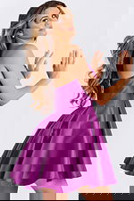 strapless purple dress 47571