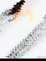 back of ruffled skirt plus size dress 47579