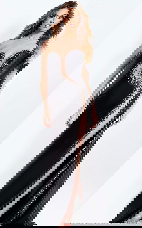 sequin off the shoulder black dress 47607