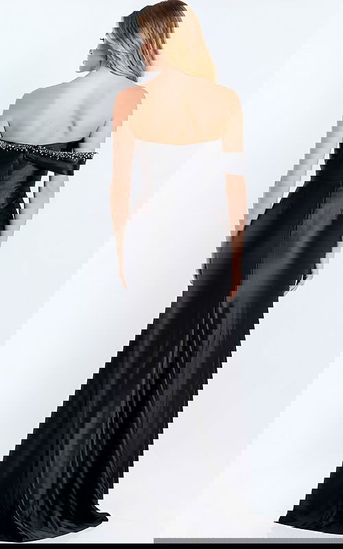 back of off the shoulder dress 47607