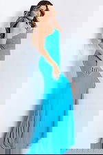 side of fitted high slit dress 47610