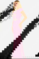 plm fitted dress with embellishments on the waistline 47619