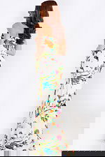 Elegant fitted floral gown for prom night