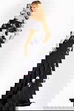 off the shoulder mermaid floral dress 47636