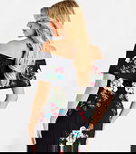 floral black multi dress 47636