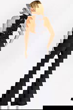 black jumpsuit with bow details 47640