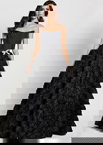 black strapless ball gown 47695