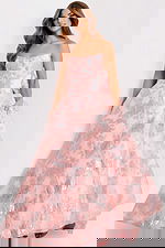 Romantic strapless gown with statement bow