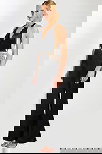 v neckline embellished jumpsuit 47720