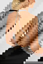 backless embellished jumpsuit 47720