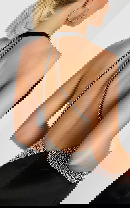 backless embellished jumpsuit 47720