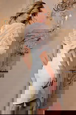 ruched bodice fitted short dress 47738