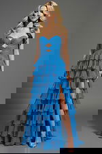 tiered skirt sweetheart neckline dress 47743