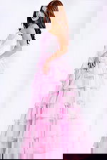 Sweetheart neckline tiered gown