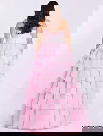 Strapless Pink Ball Gown 47762