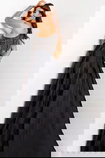 One-shoulder beaded bodice gown with overskirt